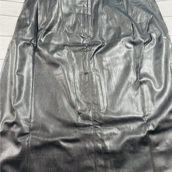 NWT—Choosy Vegan Leather Wrap Skirt - Picture 5 of 5
